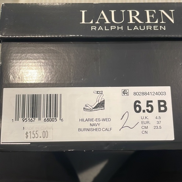 Lauren Ralph Lauren navy wedges - Picture 8 of 8